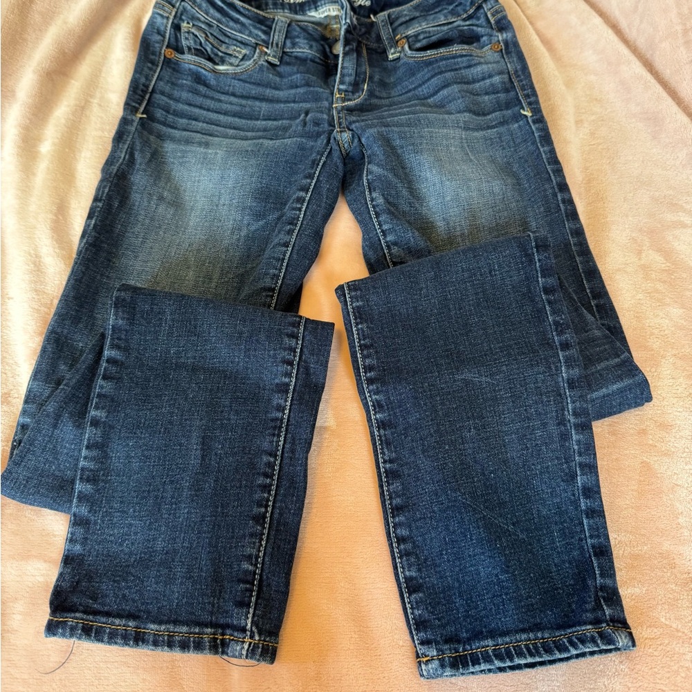 American Eagle Outfitters Dark Blue Skinny Leg Jeans